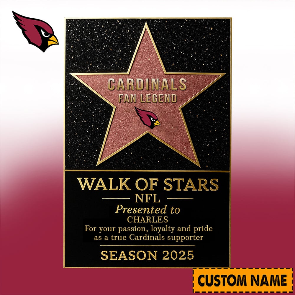 NFL Personalized Walk Of Stars Acrylic Block Plaque Funny Christmas Gift For Family - Limited Edition