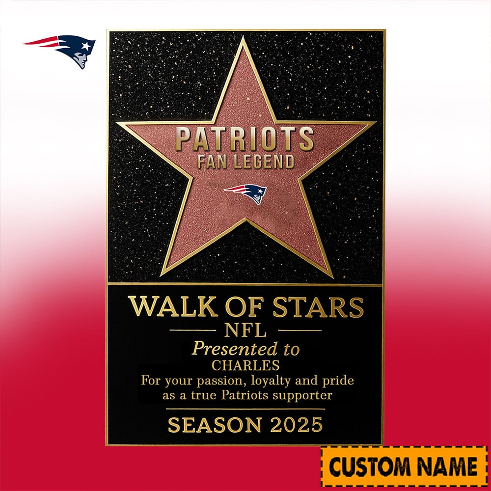 NFL Personalized Walk Of Stars Acrylic Block Plaque Funny Christmas Gift For Family - Limited Edition