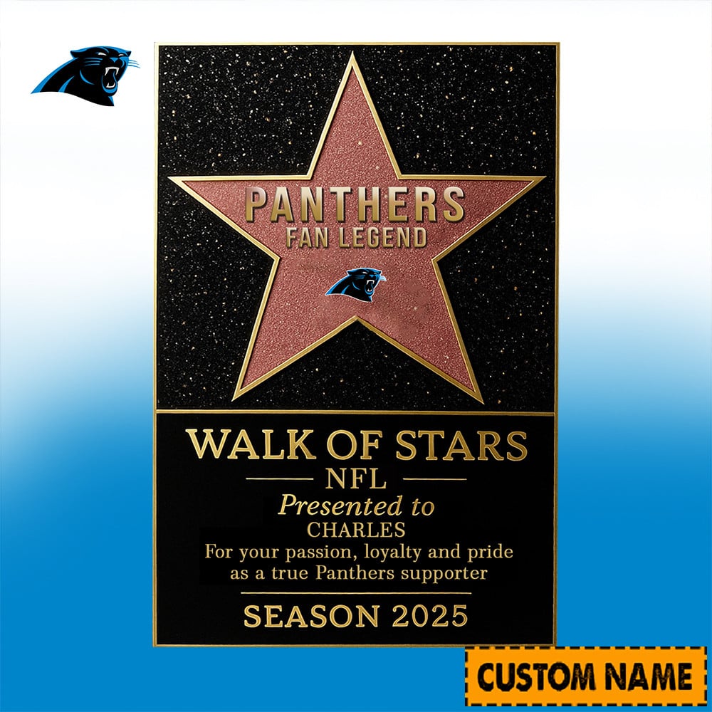 NFL Personalized Walk Of Stars Acrylic Block Plaque Funny Christmas Gift For Family - Limited Edition