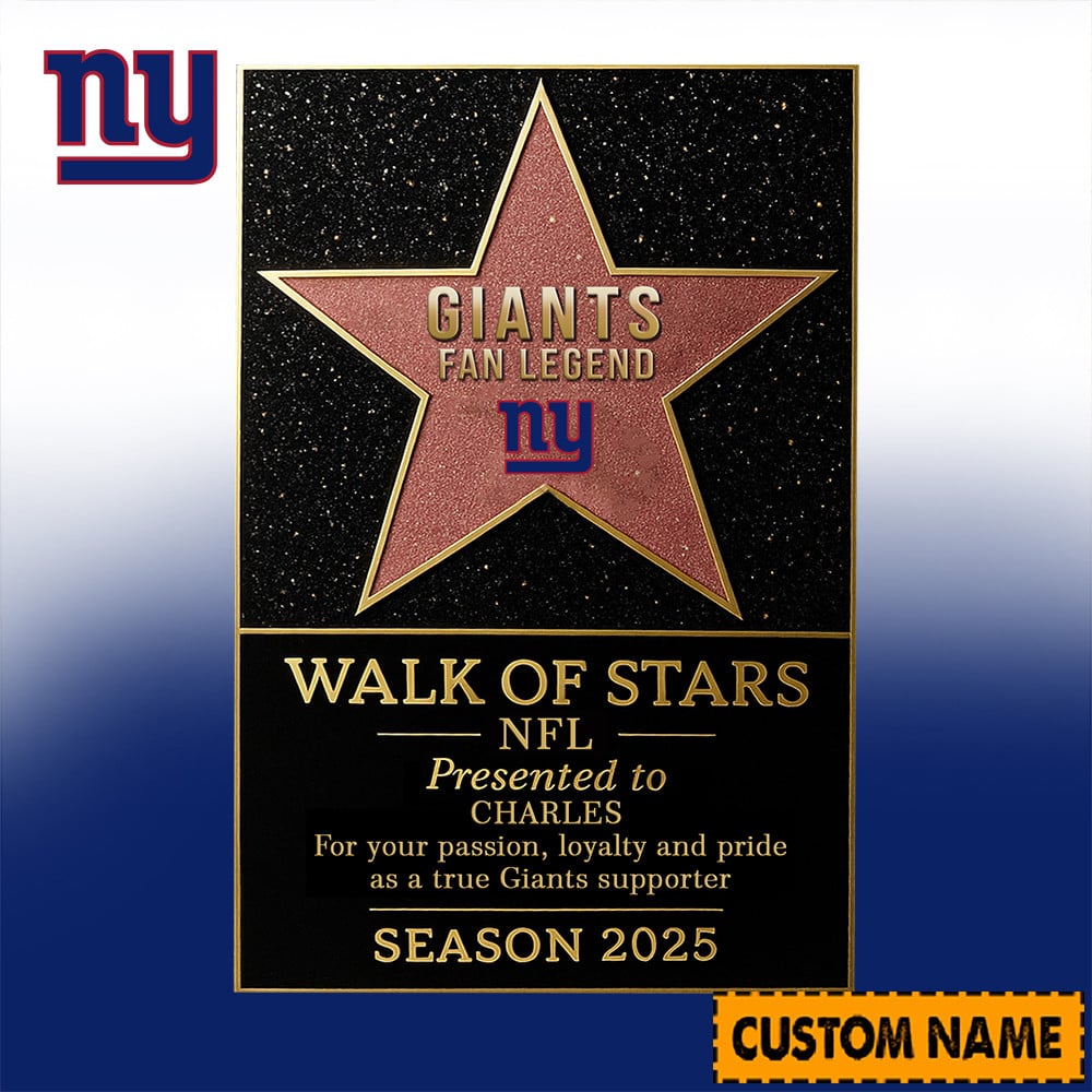 NFL Personalized Walk Of Stars Acrylic Block Plaque Funny Christmas Gift For Family - Limited Edition