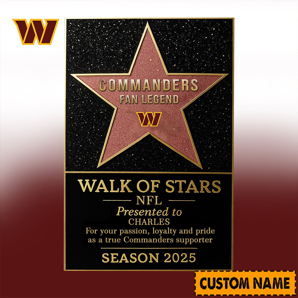 NFL Personalized Walk Of Stars Acrylic Block Plaque Funny Christmas Gift For Family - Limited Edition