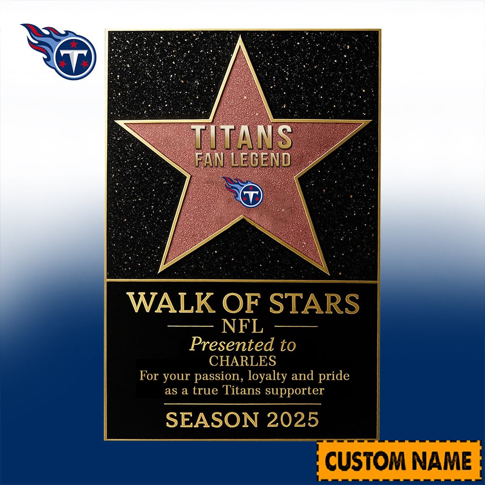 NFL Personalized Walk Of Stars Acrylic Block Plaque Funny Christmas Gift For Family - Limited Edition