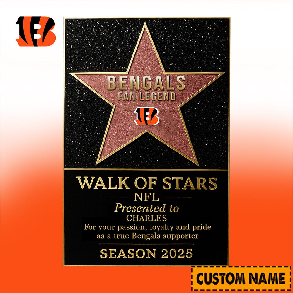 NFL Personalized Walk Of Stars Acrylic Block Plaque Funny Christmas Gift For Family - Limited Edition