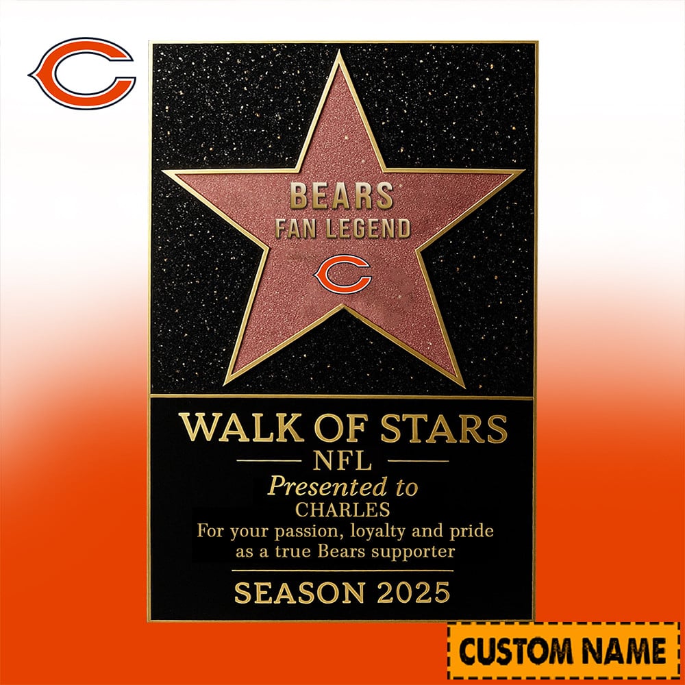 NFL Personalized Walk Of Stars Acrylic Block Plaque Funny Christmas Gift For Family - Limited Edition
