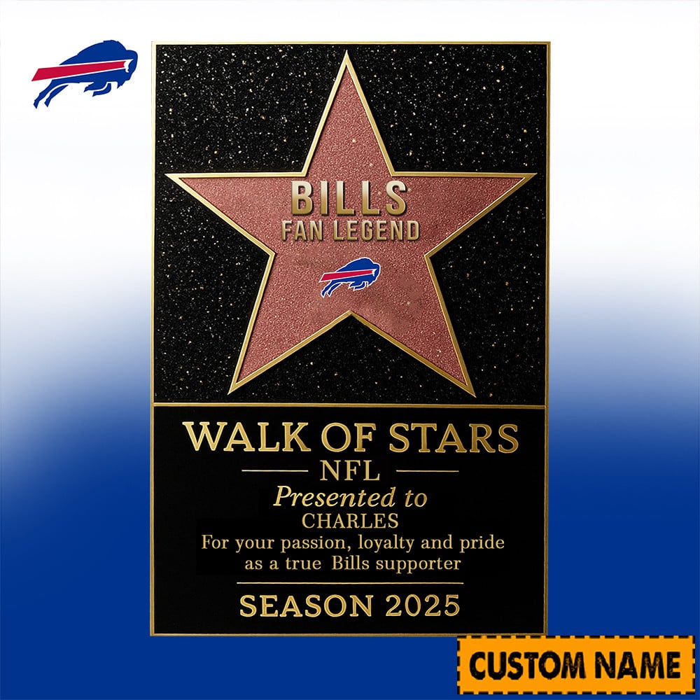 NFL Personalized Walk Of Stars Acrylic Block Plaque Funny Christmas Gift For Family - Limited Edition