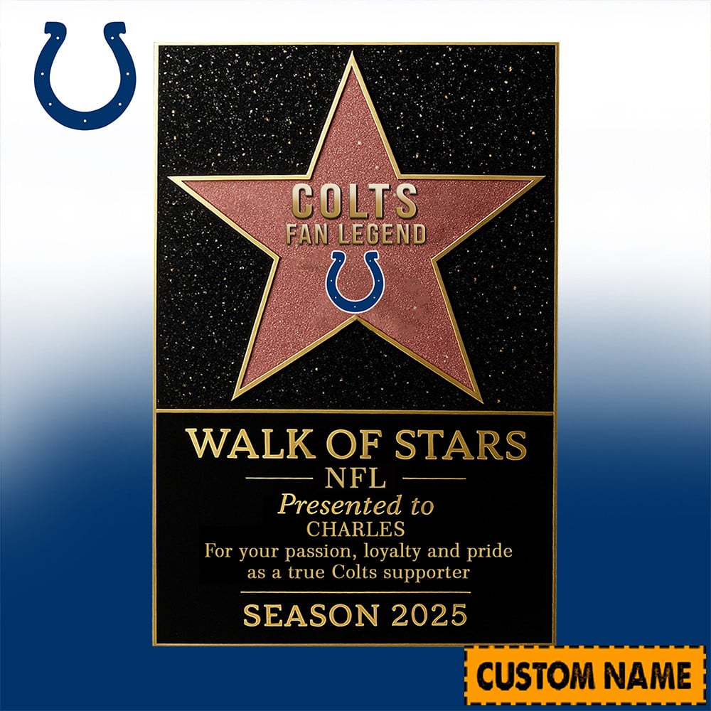 NFL Personalized Walk Of Stars Acrylic Block Plaque Funny Christmas Gift For Family - Limited Edition