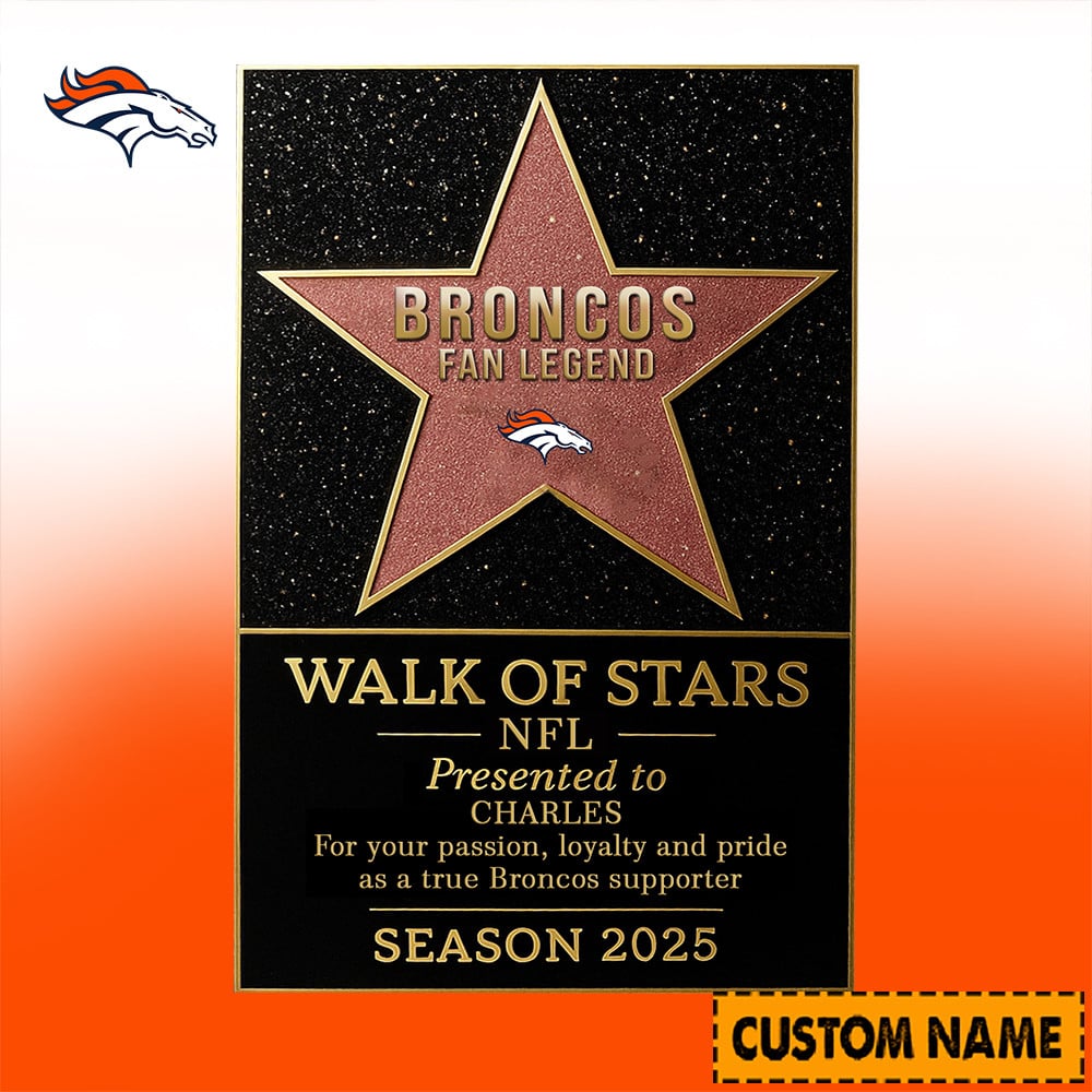 NFL Personalized Walk Of Stars Acrylic Block Plaque Funny Christmas Gift For Family - Limited Edition