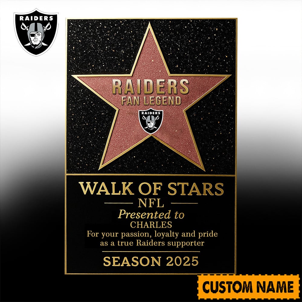 NFL Personalized Walk Of Stars Acrylic Block Plaque Funny Christmas Gift For Family - Limited Edition