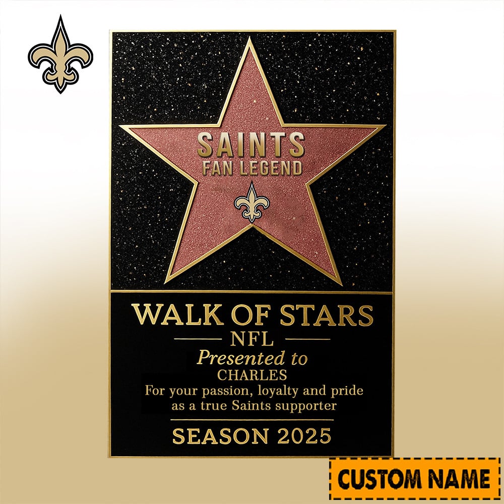 NFL Personalized Walk Of Stars Acrylic Block Plaque Funny Christmas Gift For Family - Limited Edition