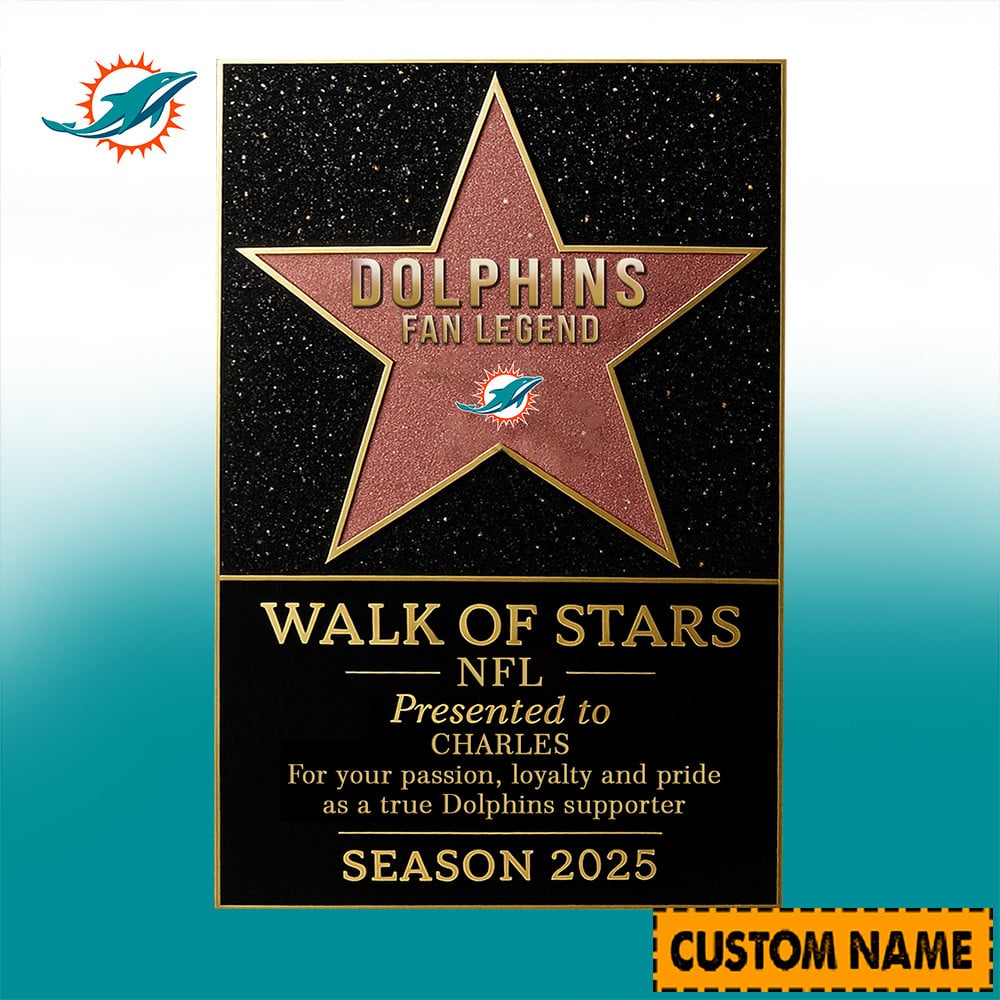 NFL Personalized Walk Of Stars Acrylic Block Plaque Funny Christmas Gift For Family - Limited Edition