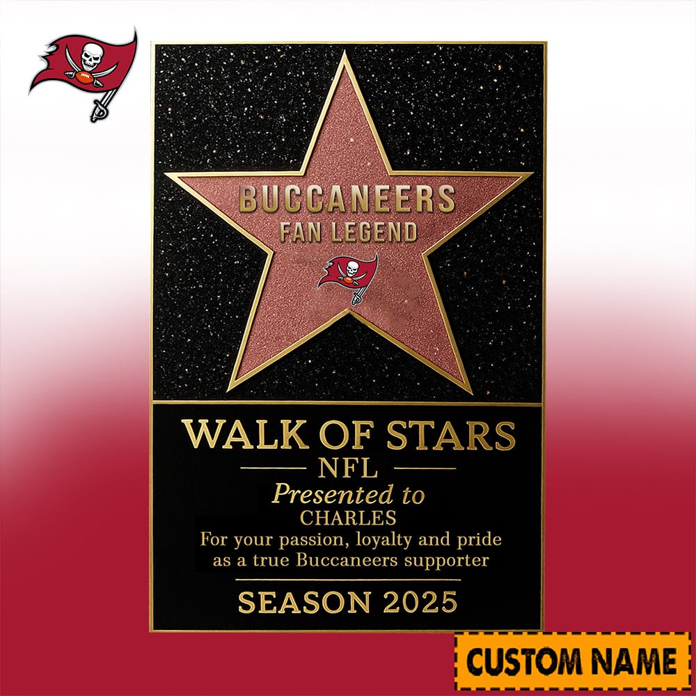 NFL Personalized Walk Of Stars Acrylic Block Plaque Funny Christmas Gift For Family - Limited Edition