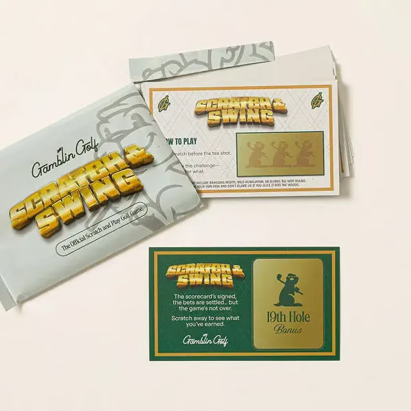 🏌️🎁 Scratch & Swing Scratch Off Golf Card Game (3-pack)