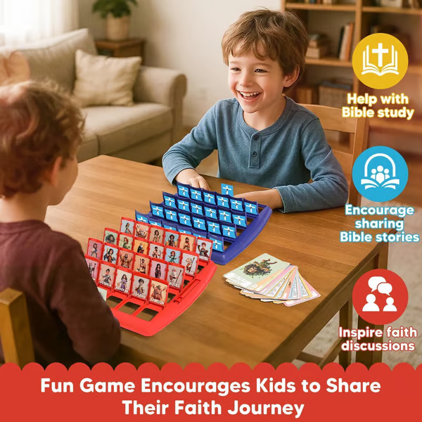 🔥LAST DAY 50% OFF✝️Guess Bible Who I Am Board Games for Kids