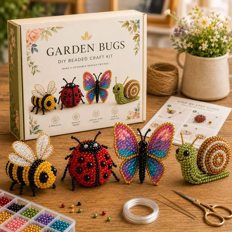 ✨Last Day 49% OFF✨-🧵✨ Tiny 3D Beaded Animal DIY Kit
