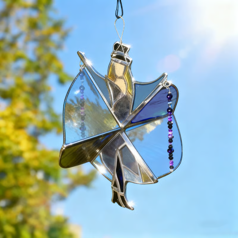 🔥LAST DAY 49% OFF -💃🤘 Handmade Stained Glass Spinner