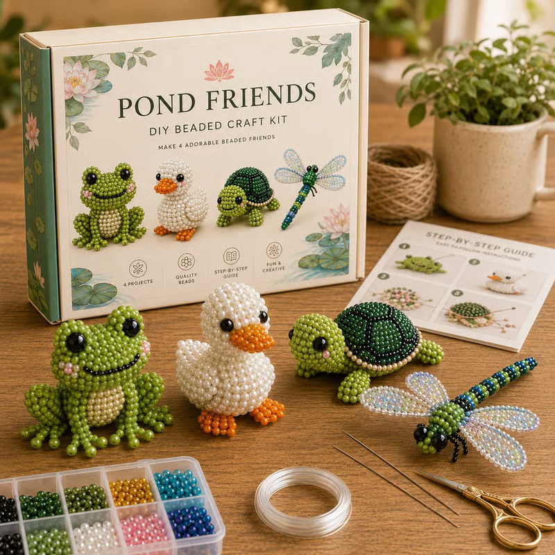 ✨Last Day 49% OFF✨-🧵✨ Tiny 3D Beaded Animal DIY Kit