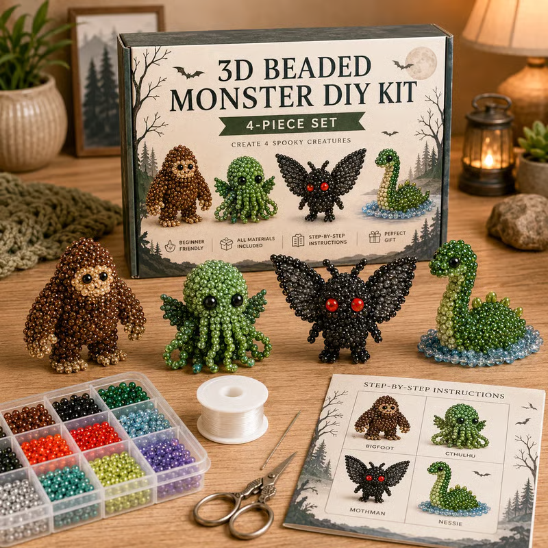 ✨Last Day 49% OFF✨-🧵✨ Tiny 3D Beaded Animal DIY Kit