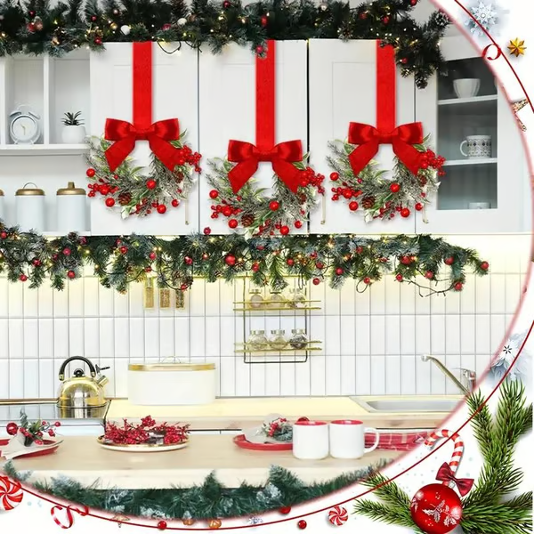 🎄Mini Christmas Wreaths✨Maximum Holiday Magic, Instant Festive Charm & Versatile Decor! 🎀