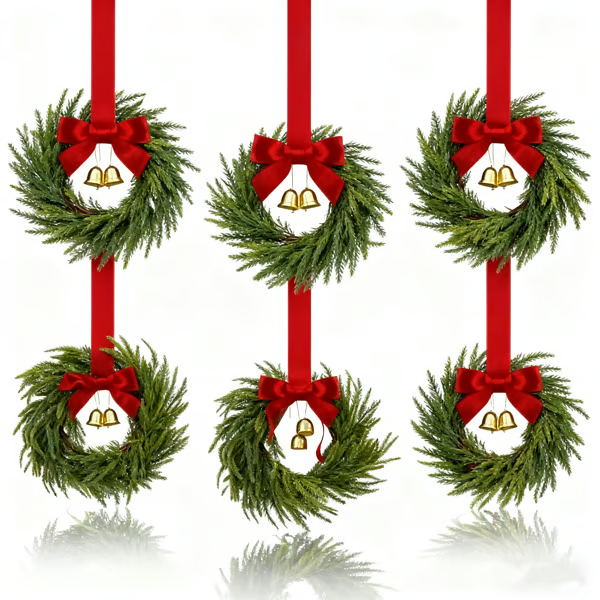 🎄Mini Christmas Wreaths✨Maximum Holiday Magic, Instant Festive Charm & Versatile Decor! 🎀