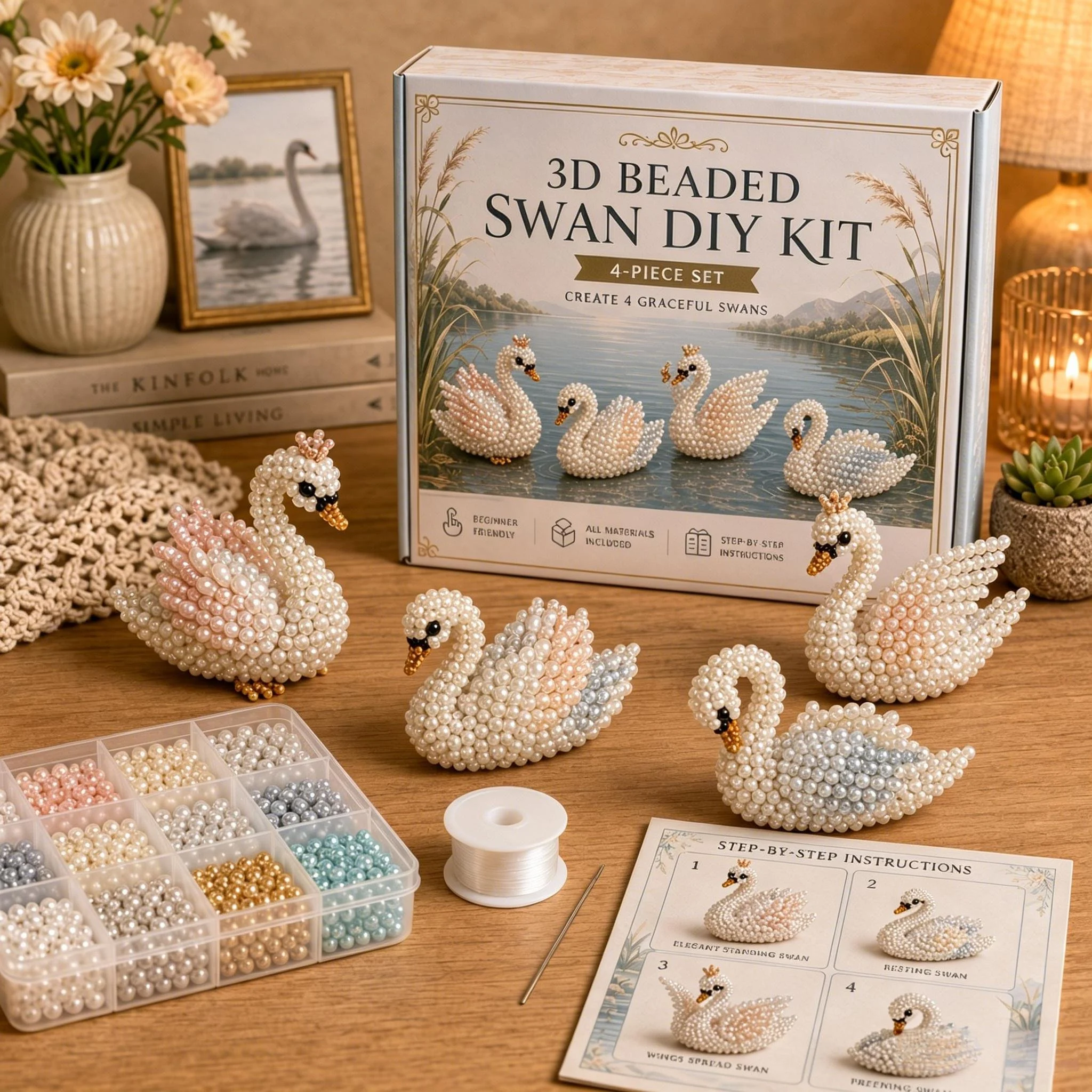 ✨Last Day 49% OFF✨-🧵✨ Tiny 3D Beaded Animal DIY Kit