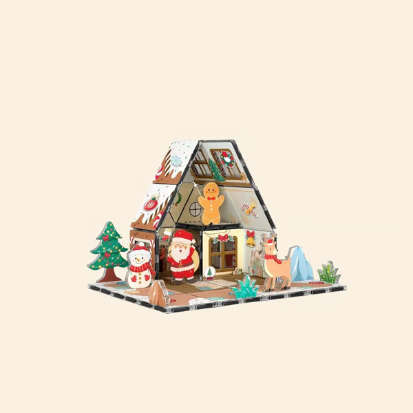 🔥LAST DAY 50% OFF-🎄Build-Your-Own Magnetic Gingerbread House Set