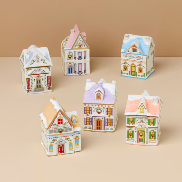 🎁LAST DAY 49% OFF-🎄✨Holiday Village Spice House Set (6PCS) — A Mini Christmas Wonderland for Your Kitchen!
