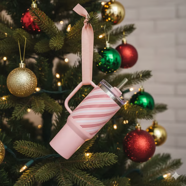 🔥CHRISTMAS HOT SALE🔥Cute Mini Tumbler Ornament Keychain 💸