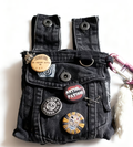 🔥LAST DAY 50% OFF - 🖤Handcrafted Punk Denim Waist Bag (✨Same as in the video)