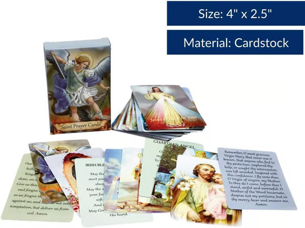 ✝️🙏Catholic Faux Leather Holy Card Holder – Pocket Prayer Card Organizer with Snap Closure