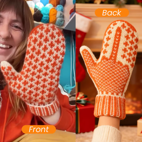 🎅 The "Naughty List" Mittens | Cozy Knit with a Hidden Attitude🖕✨