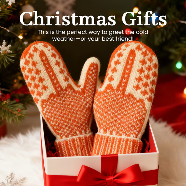 🎅 The "Naughty List" Mittens | Cozy Knit with a Hidden Attitude🖕✨