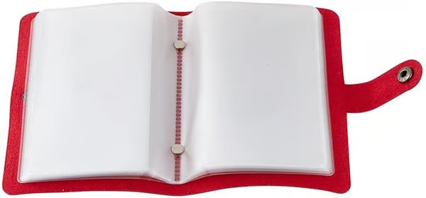 ✝️🙏Catholic Faux Leather Holy Card Holder – Pocket Prayer Card Organizer with Snap Closure