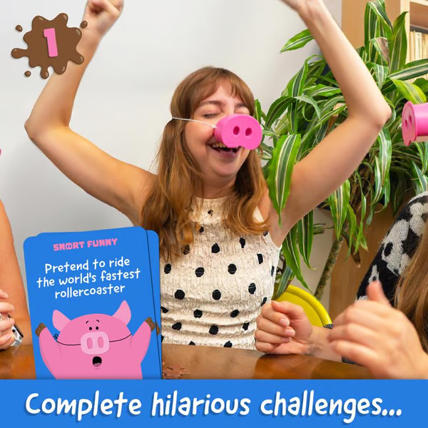 🎄Early Christmas Sale 49% OFF😂Snort Funny – The Oinkcredible You Laugh You Lose Party Game🐽