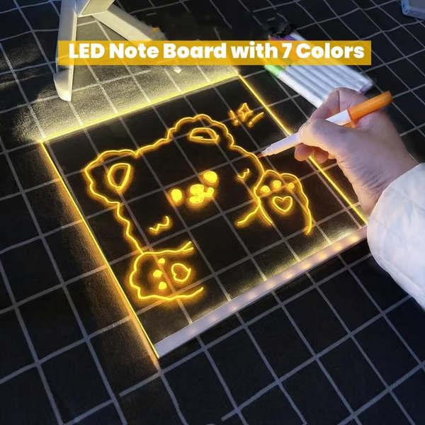 🌈🖌 Spark Creativity Instantly - 49% OFF - 🎁 Acrylic LED Message Board - For Vibrant, Endless Expression!