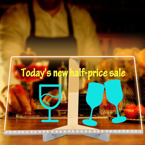 🌈🖌 Spark Creativity Instantly - 49% OFF - 🎁 Acrylic LED Message Board - For Vibrant, Endless Expression!