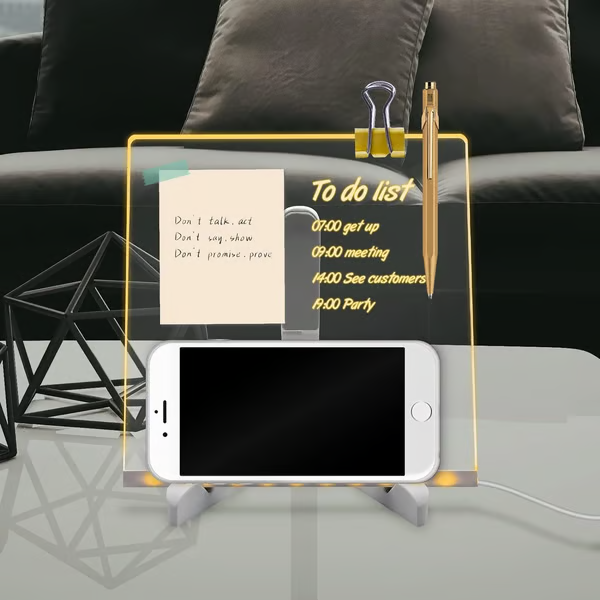 🌈🖌 Spark Creativity Instantly - 49% OFF - 🎁 Acrylic LED Message Board - For Vibrant, Endless Expression!