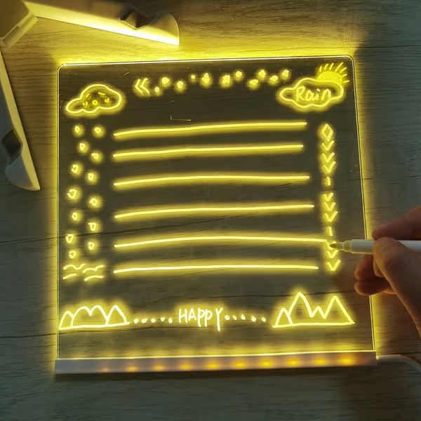 🌈🖌 Spark Creativity Instantly - 49% OFF - 🎁 Acrylic LED Message Board - For Vibrant, Endless Expression!