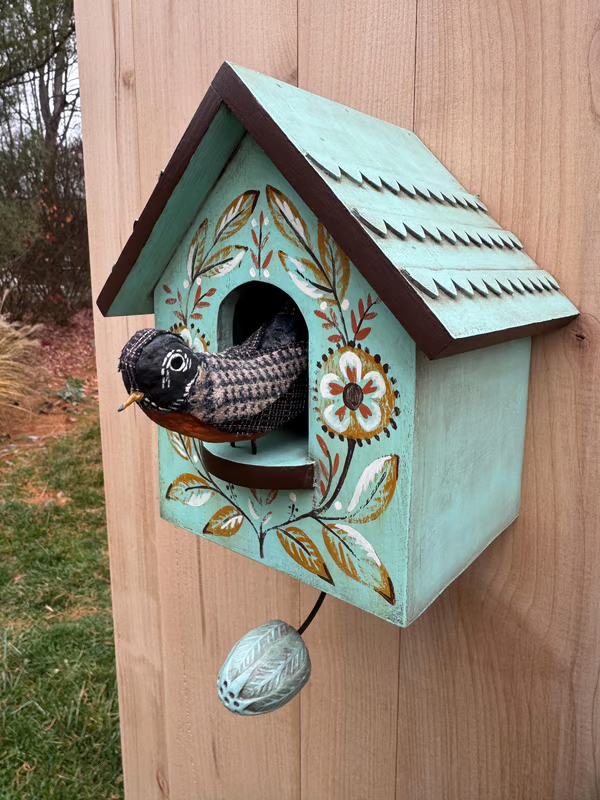 🔥LAST DAY 53% OFF🔥🦉Whimsical Kinetic Art Birdhouse Wall Decor