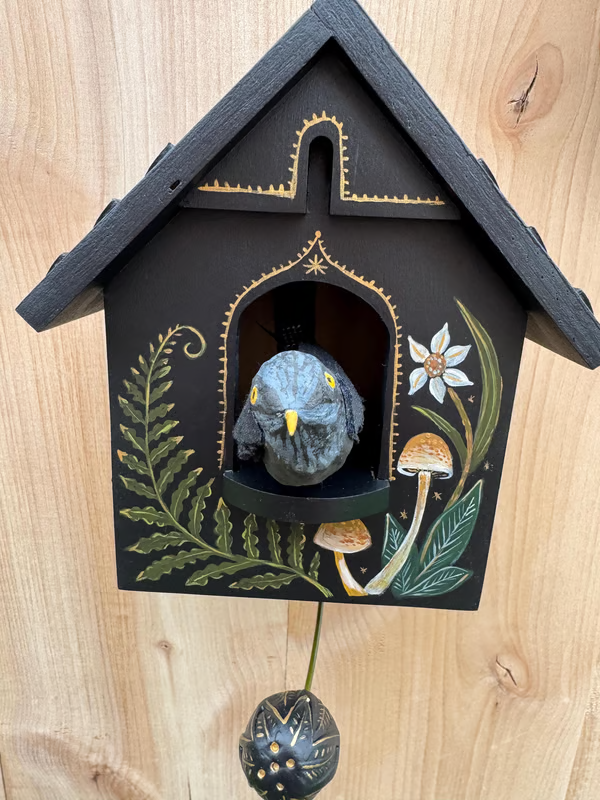 🔥LAST DAY 53% OFF🔥🦉Whimsical Kinetic Art Birdhouse Wall Decor