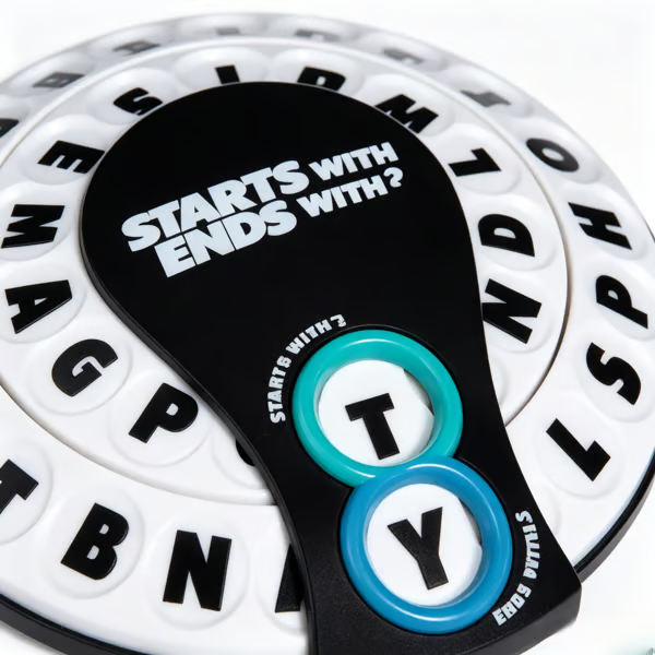 🎲Spin & Shout Word Game – Fast-Paced Family Game with Letter Wheels, Spinner Device & 20 Tokens