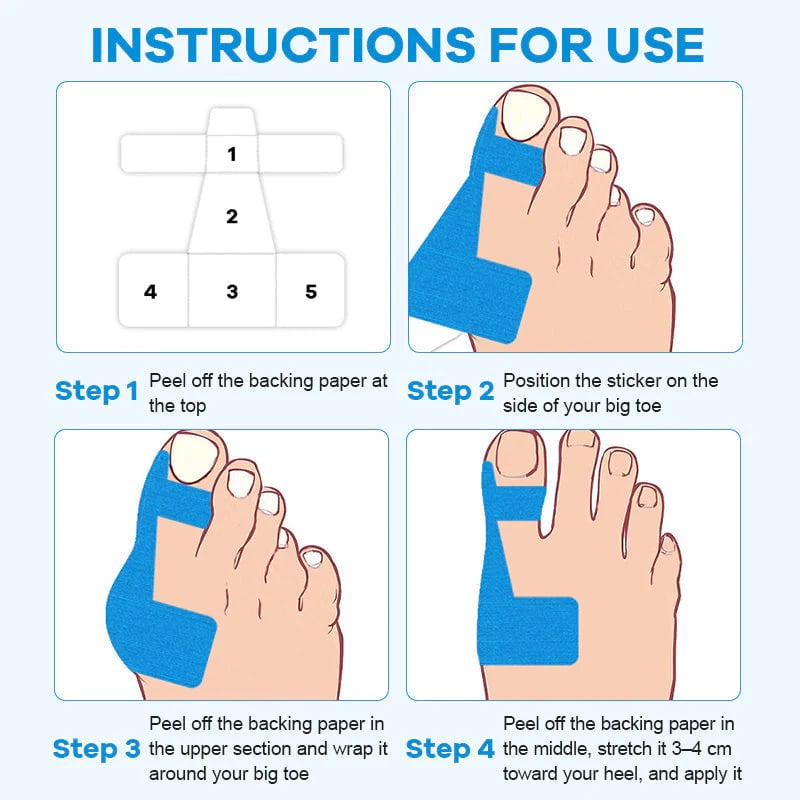 👣Pre-cut Bunion Corrector Kinesiology Tape