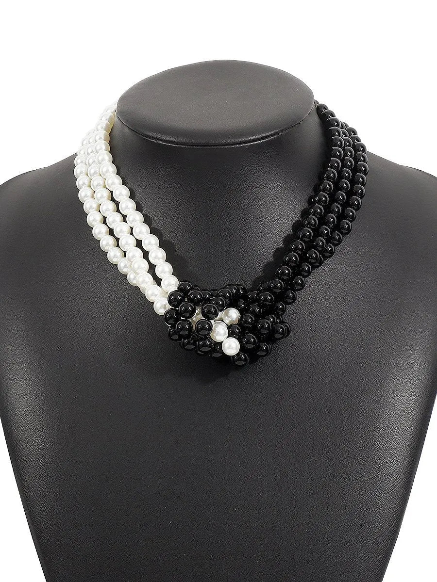 Knotted Pearl Necklace