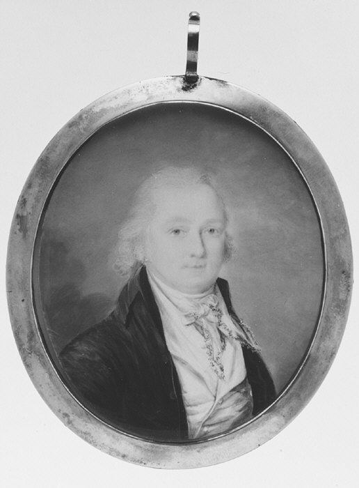Portrait of a Man, Said to Be James Madison 17511836 by Annibal Christian Loutherbourg - Classic Art canvas print
