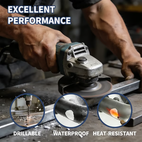 Steel Reinforced Epoxy Putty - Permanent Repair for Metal, Wood & Concrete