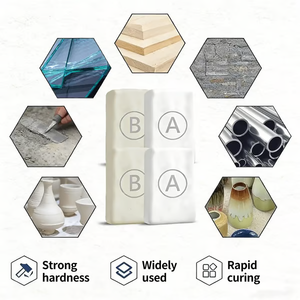 Steel Reinforced Epoxy Putty - Permanent Repair for Metal, Wood & Concrete