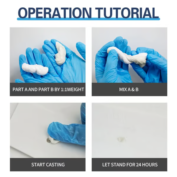 Steel Reinforced Epoxy Putty - Permanent Repair for Metal, Wood & Concrete