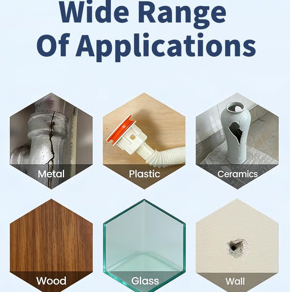 Steel Reinforced Epoxy Putty - Permanent Repair for Metal, Wood & Concrete