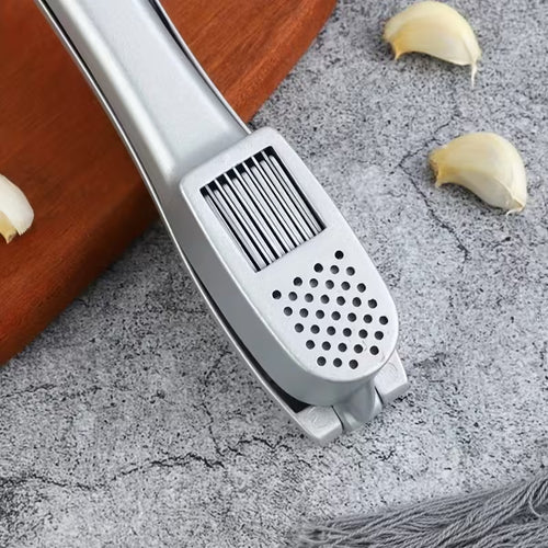 1pc Garlic Slicer And Mincer 2-In-1 Garlic Press