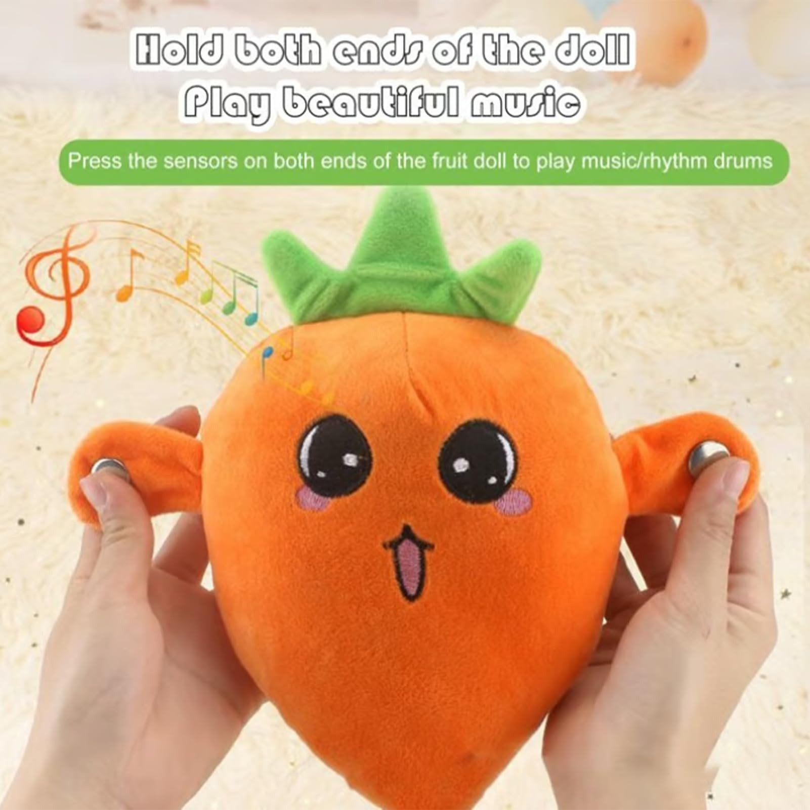 🔥Last Day 49% OFF - 💖Interactive Music Plush Toy Set🍌🍓🥕