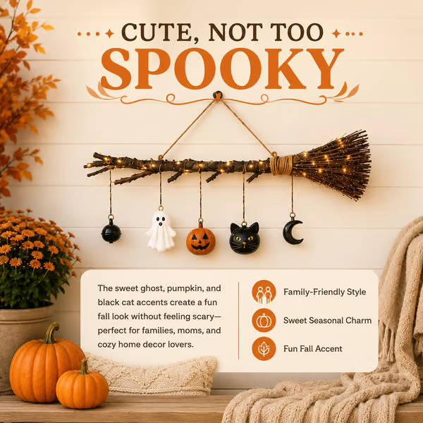 🔥LAST DAY 50% OFF -Lighted Fall Broom Wall Hanging🍂